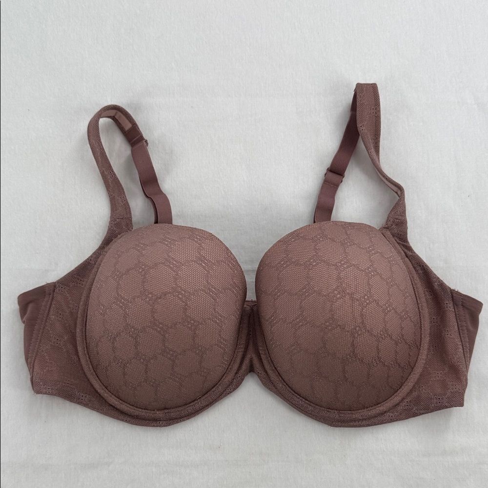 Soma Bra Wm 38C Stunning Support Geo Lace Full Coverage Rose Pink